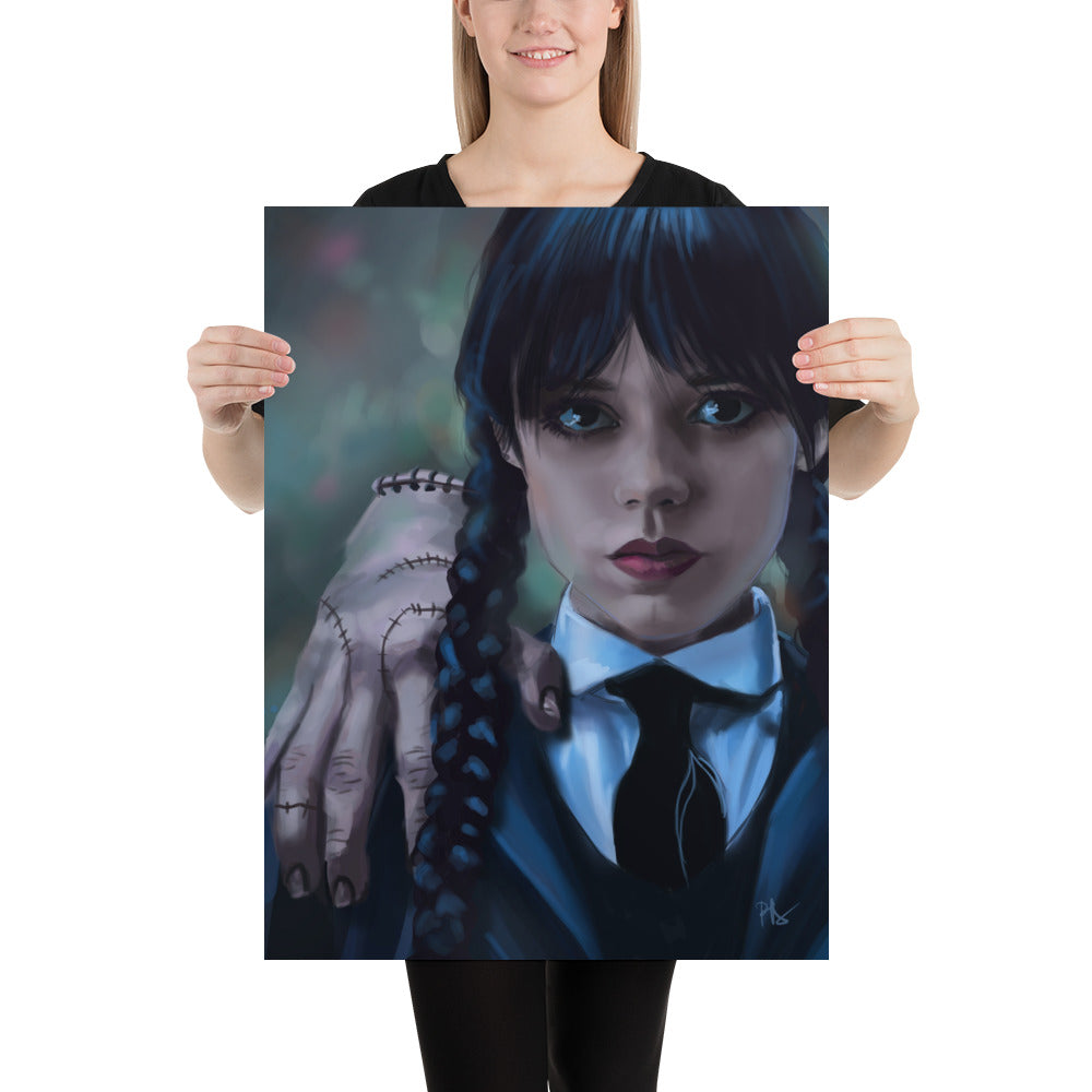 Wednesday Addams Jenna Ortega Art Print 18"x24"